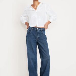 Classic high waisted wide-leg Women's Jeans